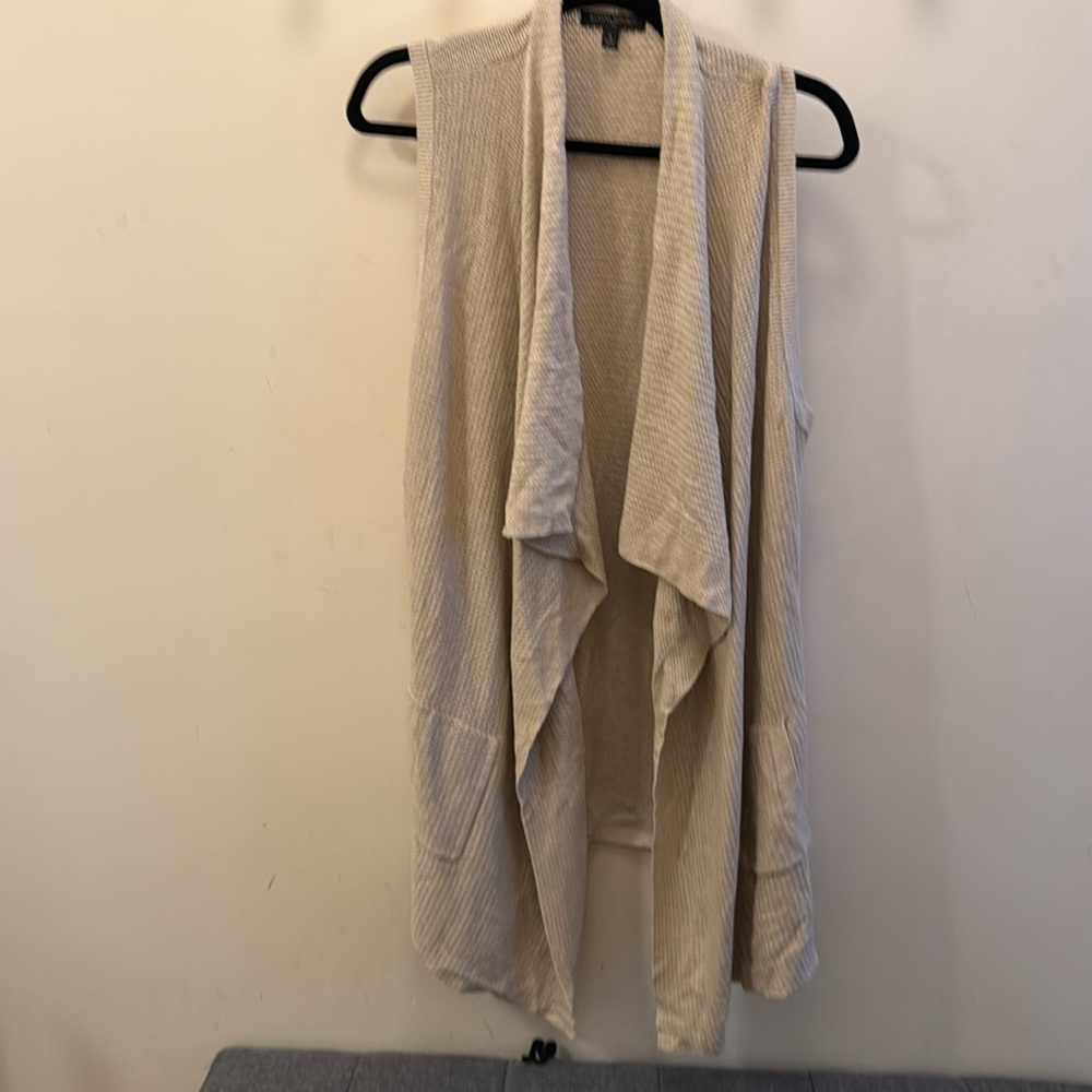 Long knit vest